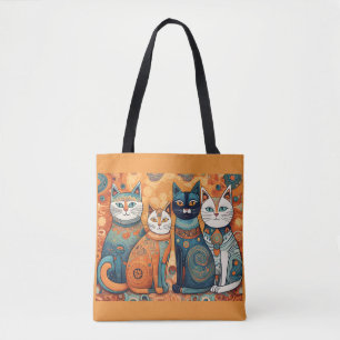 Kalmerende Katten canvas tas