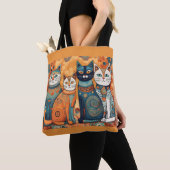 Kalmerende Katten canvas tas (Dichtbij)