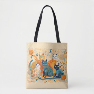 Kalmerende Katten canvas tas