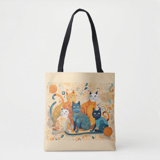Kalmerende Katten canvas tas (Voorkant)