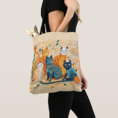 Kalmerende Katten canvas tas (Dichtbij)