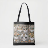 Kalmerende Katten canvas tas (Voorkant)