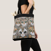 Kalmerende Katten canvas tas (Dichtbij)