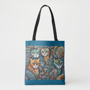 Kalmerende Katten canvas tas