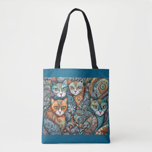 Kalmerende Katten canvas tas (Voorkant)