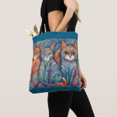Kalmerende Katten canvas tas (Dichtbij)