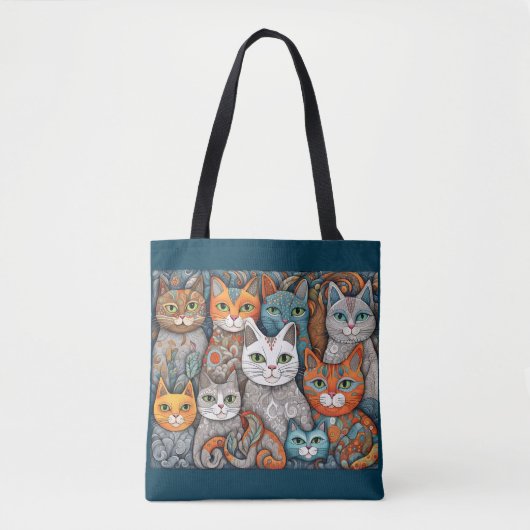 Kalmerende Katten canvas tas (Voorkant)