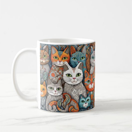 Kalmerende Katten Koffie mok (Links)