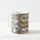 Kalmerende Katten Koffie mok (Voorkant links)