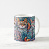 kalmerende katten koffiemok (Voorkant rechts)