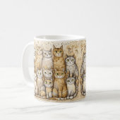 kalmerende katten koffiemok (Voorkant links)