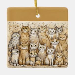 kalmerende katten ornament
