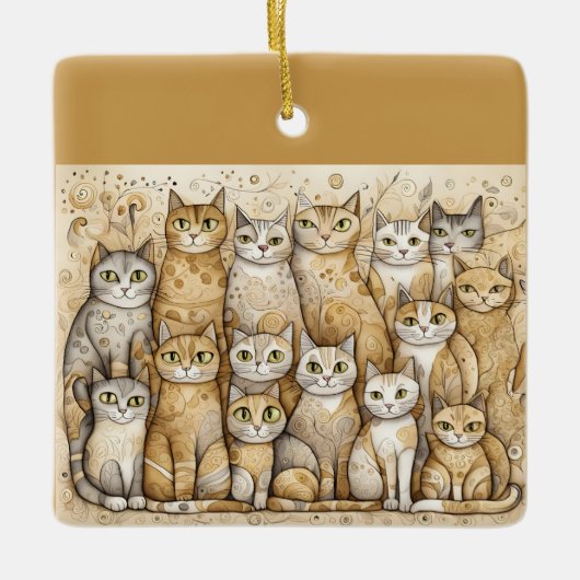 kalmerende katten ornament (Voorkant)