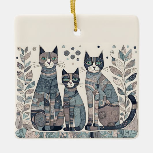 kalmerende katten ornament (Voorkant)