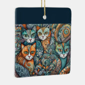 kalmerende katten ornament (Rechts)