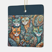 kalmerende katten ornament (Links)