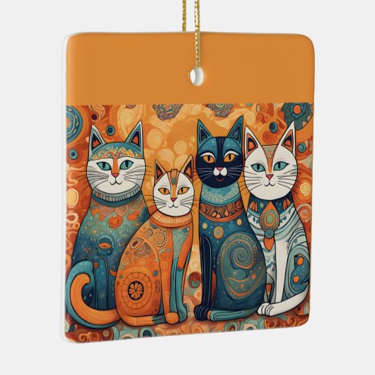 kalmerende katten ornament (Rechts)