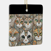 kalmerende katten ornament (Rechts)