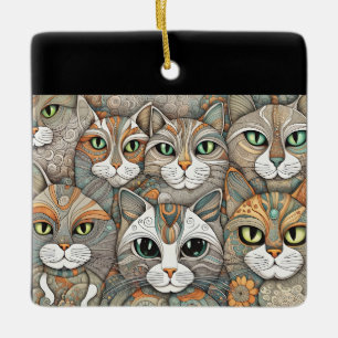 kalmerende katten ornament