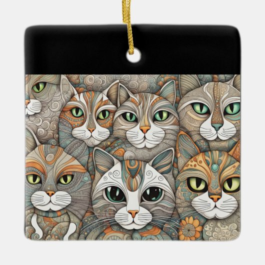 kalmerende katten ornament (Voorkant)