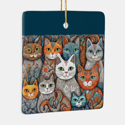 kalmerende katten ornament (Rechts)