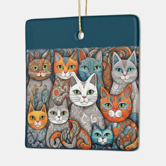 kalmerende katten ornament (Links)