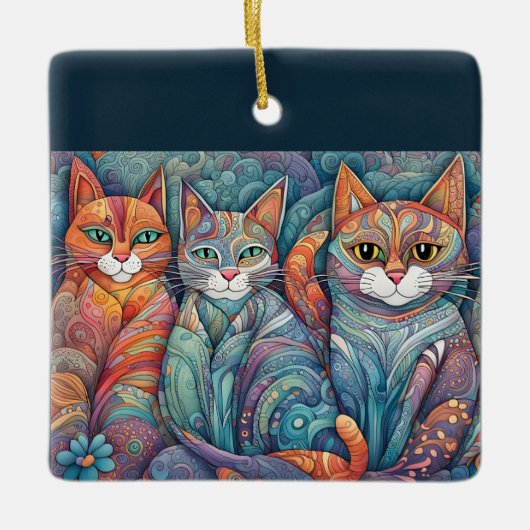 kalmerende katten ornament (Voorkant)