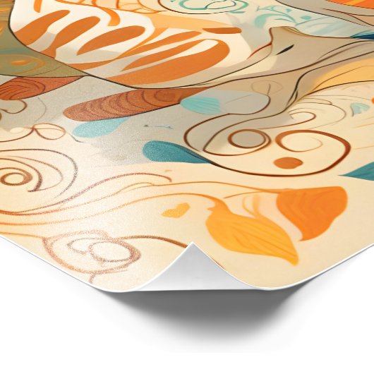 kalmerende katten poster (Hoek)