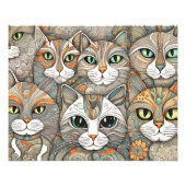 kalmerende katten poster (Voorkant)