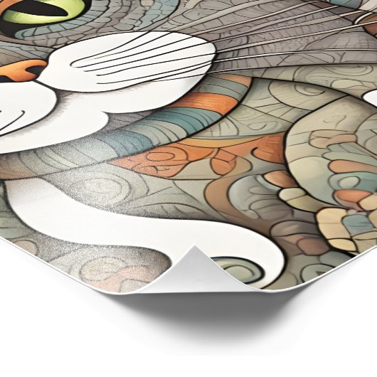 kalmerende katten poster (Hoek)