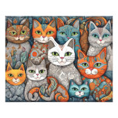 kalmerende katten poster (Voorkant)