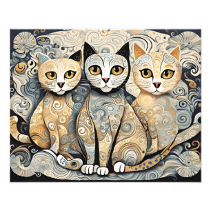 kalmerende katten poster