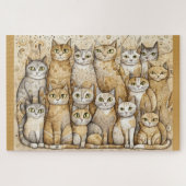 Kalmerende katten puzzel (Horizontaal)