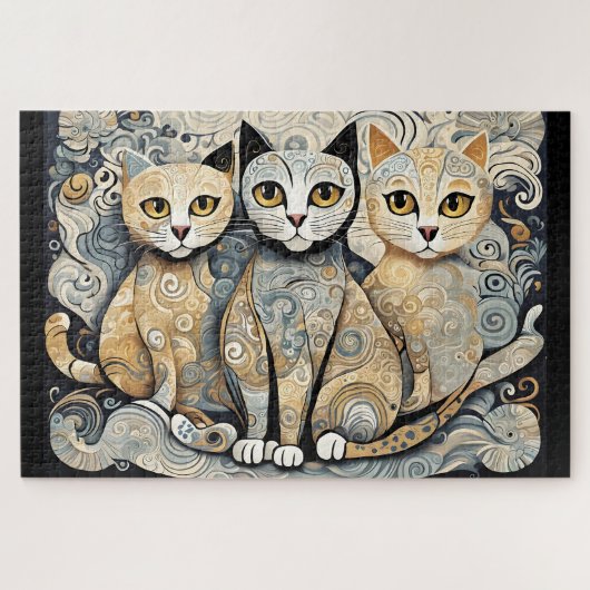 Kalmerende katten puzzel (Horizontaal)