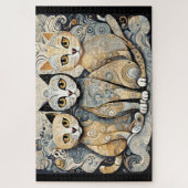 Kalmerende katten puzzel (Verticaal)