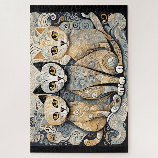 Kalmerende katten puzzel (Verticaal)