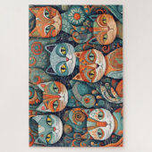 Kalmerende katten puzzel (Verticaal)