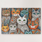 Kalmerende katten puzzel (Horizontaal)