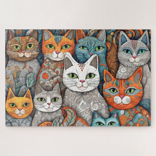 Kalmerende katten puzzel (Horizontaal)