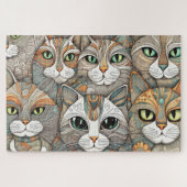 Kalmerende katten puzzel (Horizontaal)