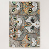 Kalmerende katten puzzel (Verticaal)