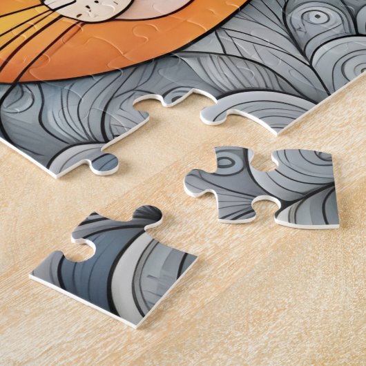 Kalmerende katten puzzel legpuzzel (Zijkant)
