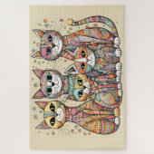 Kalmerende katten puzzel legpuzzel (Verticaal)