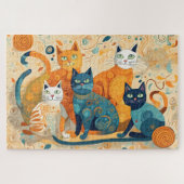 Kalmerende katten puzzel legpuzzel (Horizontaal)