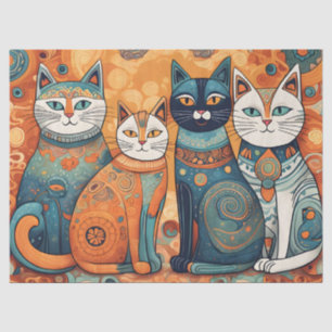 kalmerende katten tissue tissuepapier