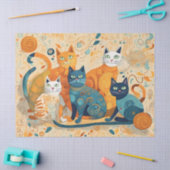 kalmerende katten tissue tissuepapier (Craft)