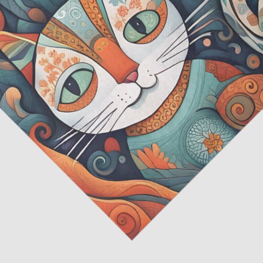 kalmerende katten tissue tissuepapier (Detail)