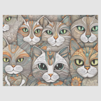 kalmerende katten tissue tissuepapier