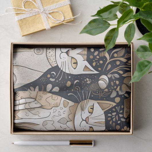 kalmerende katten tissue tissuepapier (Geschenk)