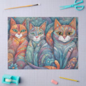 kalmerende katten tissue tissuepapier (Craft)